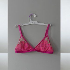 Koton Fuchsia Pink Lace Bra Size M